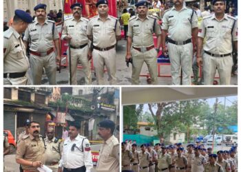 *दधिकांधो महोत्सव एवं शोभायात्रा के मद्देनजर पुलिस की चाक-चौबंद सुरक्षा व्यवस्था*