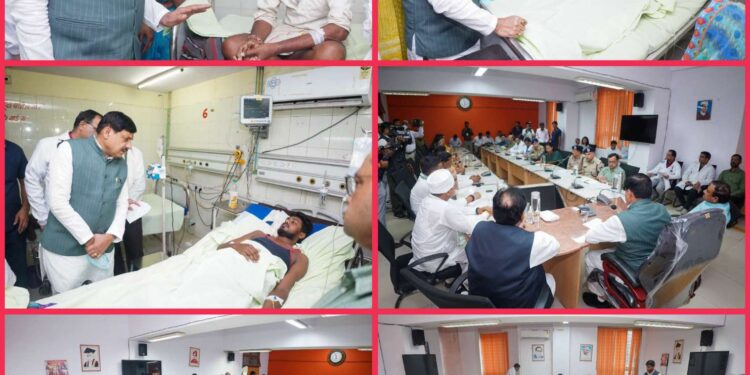 दुबई प्रवास के बाद आज सभी कार्यक्रम स्थगित कर सागर जिले का दौरा किया।