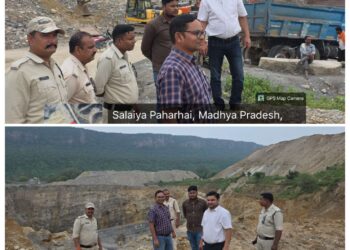 *कलेक्टर श्री तिवारी के निर्देश पर चूना पत्थर खदानों में पहुंचा खनिज अमला*   *कम उत्पादन और राजस्व में कमी की जमीनी पड़ताल, माइनिंग प्लान के अनुरूप उत्पादन बढ़ाने के निर्देश*