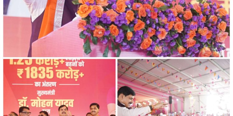 *सीएम डॉ. मोहन ने लाड़ली बहनों को दी सौगात, खातों में ट्रांसफर किए 1835 करोड़* – *आगर मालवा में आयोजित हुआ राज्य स्तरीय कार्यक्रम*