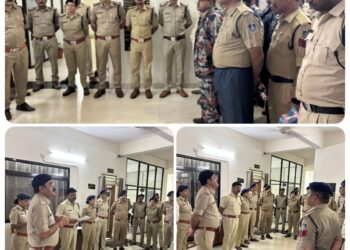 *अनंत चतुर्दशी को लेकर पुलिस अलर्ट, एएसपी ने फोर्स की ब्रीफिंग कर ड्यूटी पर रवाना किया*
