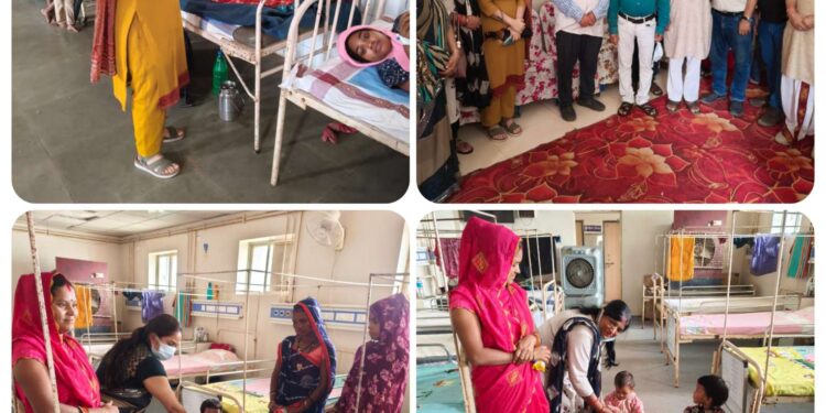 उमरियापान सामुदायिक स्वास्थ्य केंद्र में आयोजित हुआ रक्तदान शिविर रक्तदान के साथ अस्पताल में बच्चों के लिए झूले, फिसलपट्टी एवं पौष्टिक सामग्री का किया गया वितरण