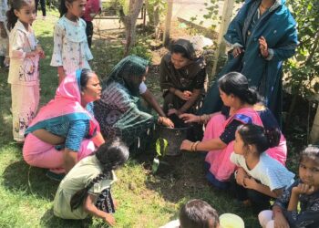 *टिमरनी के आंगनवाड़ी केंद्र क्रमांक 7 में मनाया गया आंगन मिलन समारोह*