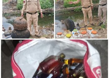 आबकारी विभाग की निरंतर छापामार कार्रवाई जारी,मुखबिर की सूचना पर अवैध शराब बिक्री पर हो रही कार्रवाई…वीडियो