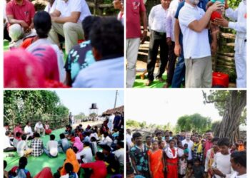 बालाघाट के जगला गांव पहुंचे राहुल गांधी, आदिवासी परिवारों से की मुलाकात; बच्चों की मौत का मामला उठाया