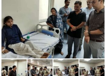 *कलेक्टर-एसपी ने अस्पताल पहुंचकर जाना घायलों का हाल*
