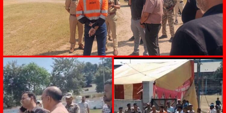 कैमोर में रावण दहन की तैयारियों का कलेक्टर और एसपी ने लिया जायजा  🔳सुरक्षा व्यवस्था चाक-चौबंद रखने के निर्देश,झूलों के संचालन से पहले सुरक्षा प्रमाणन अनिवार्य