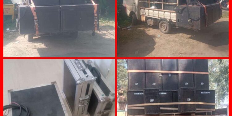 *Case registered against those who play sound box loudly without permission,*