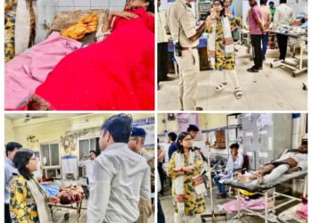 शीतला माता मंदिर के प्रवेश द्वार पर दुःखद सड़क दुर्घटना  14 श्रद्धालुओं की मृत्यु, घायलों का उपचार जारी