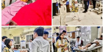 शीतला माता मंदिर के प्रवेश द्वार पर दुःखद सड़क दुर्घटना  14 श्रद्धालुओं की मृत्यु, घायलों का उपचार जारी