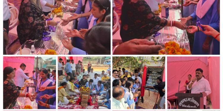 *नवरात्र पर बालिका शिक्षा को नगर निगम ने समर्पित किए 1.37 करोड़, विधायक श्री जायसवाल के हाथों महापौर ने कराया पुरवार स्कूल के नवीन भवन का भूमिपूजन*