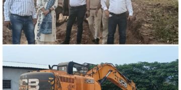 अवैध मुरूम उत्खनन में लगी पोकलेन मशीन जब्त*