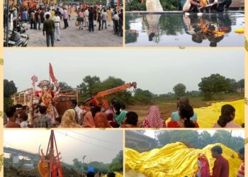 🔥 विसर्जन घाटों पर चाक-चौबंद इंतजाम! कृत्रिम कुंडों में हो रहा प्रतिमाओं का विसर्जन