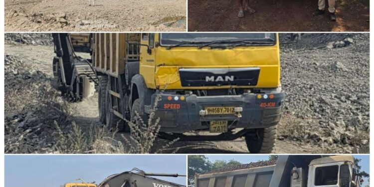 🔥 खनिज विभाग का बड़ा एक्शन! अवैध खनन पर ताबड़तोड़ छापेमारी, 3 पोकलेन और 4 हाइवा जब्त 🔥