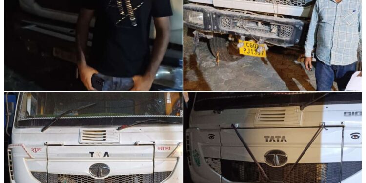 खनिज विभाग एवं यातायात पुलिस की संयुक्त कार्यवाही में चार हाईवा वाहनों से ₹11,30,878 का जुर्माना वसूल