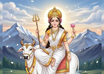 नवरात्रि का प्रथम दिन: मां शैलपुत्री की पूजा से शुरू हुआ शक्ति आराधना का महापर्व, जानिए विधि, मंत्र और महत्व