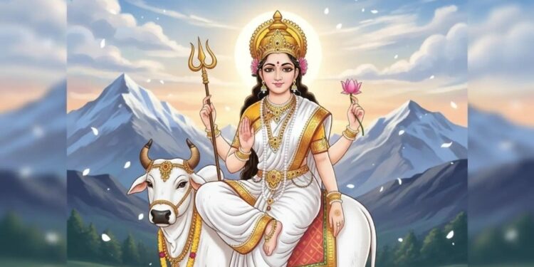 नवरात्रि का प्रथम दिन: मां शैलपुत्री की पूजा से शुरू हुआ शक्ति आराधना का महापर्व, जानिए विधि, मंत्र और महत्व